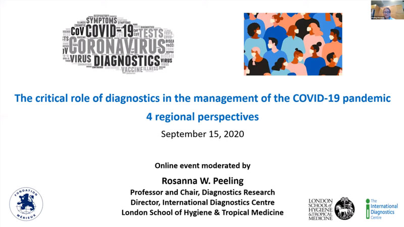 Webinar: Papel crítico do diagnóstico na gestão da pandemia de COVID-19: Perspectivas de 4 regiões